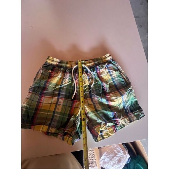 Ralph Lauren Blue Label Mens Plaid Swim Shorts Size M - Picture 11 of 11